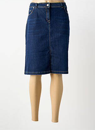 Fustă midi croială dreaptă albastru SAINT JAMES femme