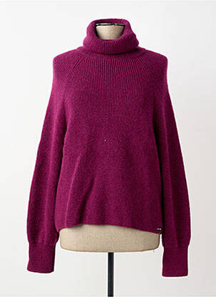 Pulover cu guler înalt mâneci lungi mâneci lungi violet SAINT JAMES femeie
