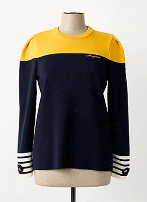 Pulover croială cambrată mâneci lungi albastru SAINT JAMES femme