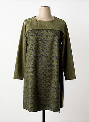 Rochie midi mâneci lungi mâneci lungi verde SENORETTA femeie