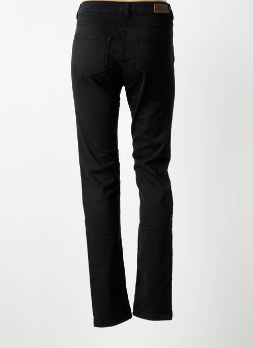 Pantalon slim țesătură poplin mărime normală negru SAINT JAMES femme