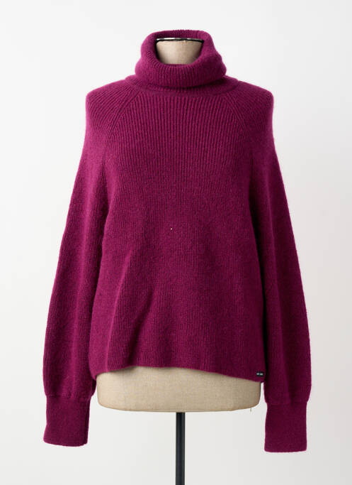 Pulover cu guler înalt mâneci lungi mâneci lungi violet SAINT JAMES femme