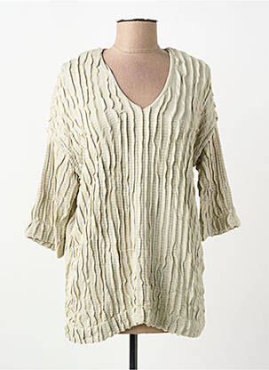 Pulover tunică bej OZAI N KU femeie