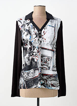 Polo negru DOLCEZZA femeie