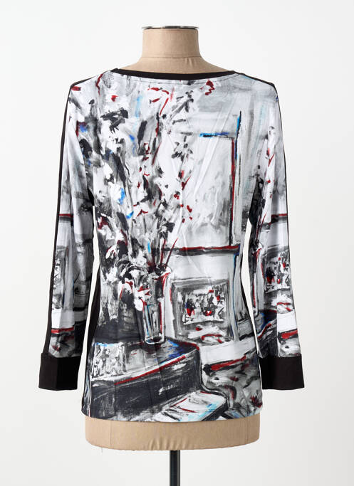 Top imprimeu fantezie mâneci lungi negru DOLCEZZA femme