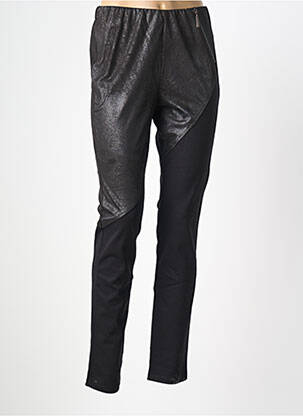 Pantalon slim talie elastică negru NÜ femeie