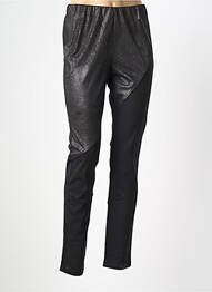 Pantalon slim talie elastică negru NÜ femeie