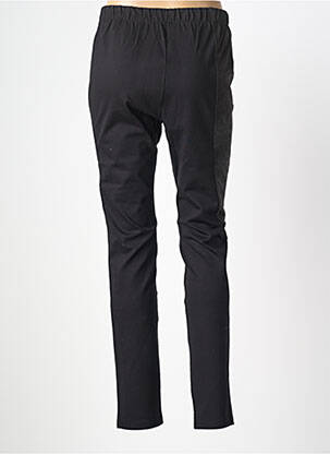 Pantalon slim talie elastică negru NÜ femeie