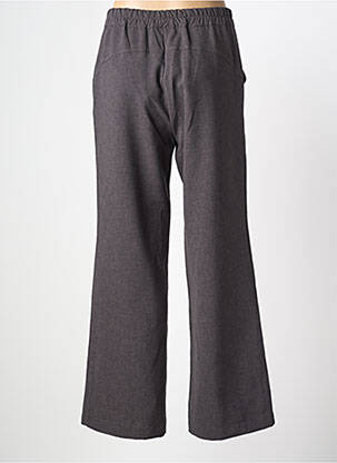 Pantalon drept închidere cu fermoar sub clapetă cu nasturi gri NÜ femeie