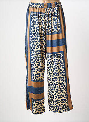 Pantalon drept talie elastică albastru LM LULU femeie
