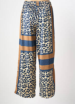 Pantalon drept talie elastică albastru LM LULU femeie