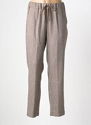 Pantalon slim talie elastică bej TRICOT CHIC femeie