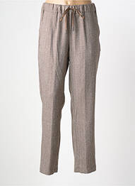 Pantalon slim talie elastică bej TRICOT CHIC femme