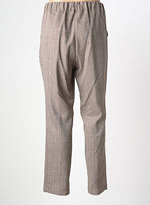 Pantalon slim talie elastică bej TRICOT CHIC femeie