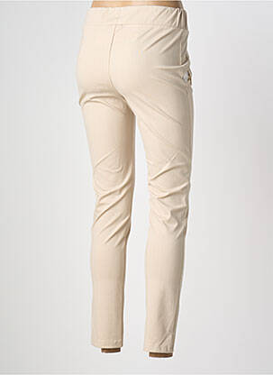 Pantalon slim talie elastică bej ELLY ITALIA femeie