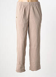 Pantalon drept talie elastică bej ZHRILL femme