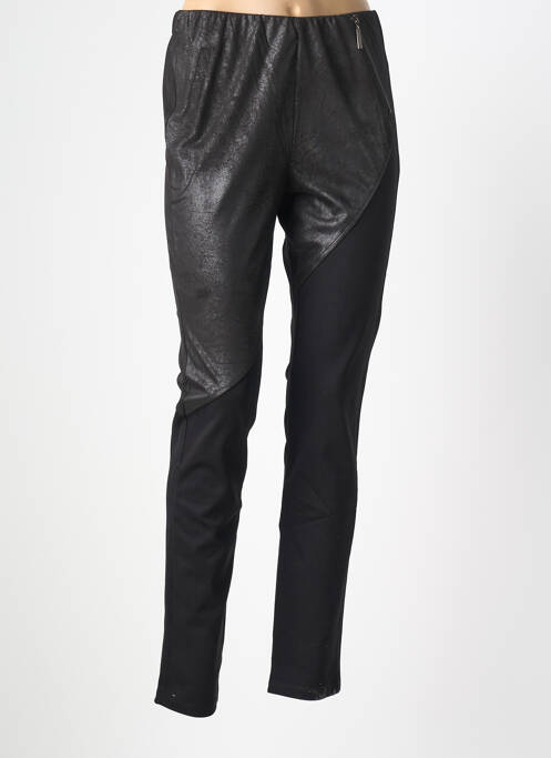 Pantalon slim talie elastică negru NÜ femme