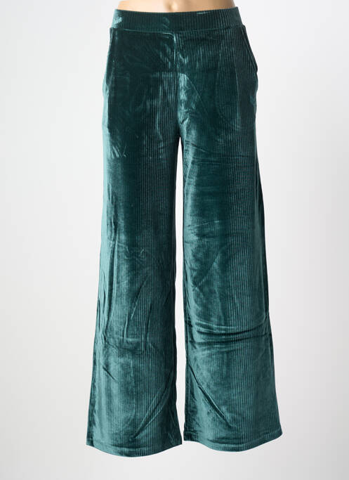 Pantalon evazat talie elastică verde HBT femme