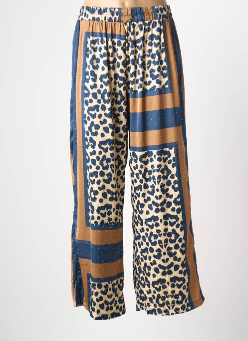 Pantalon drept talie elastică albastru LM LULU femme