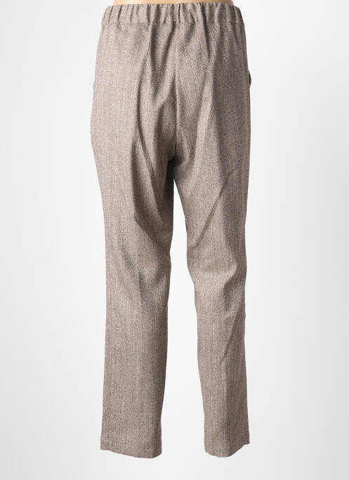 Pantalon slim talie elastică bej TRICOT CHIC femme