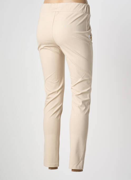Pantalon slim talie elastică bej ELLY ITALIA femme