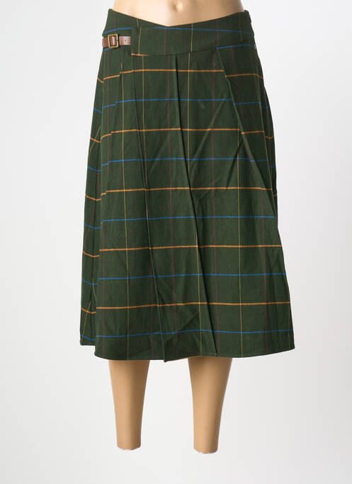 Fustă lungă imprimeu fantezie verde SURKANA femme