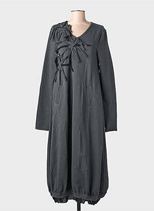 Rochie lungă mâneci lungi mâneci lungi gri KEDZIOREK femme