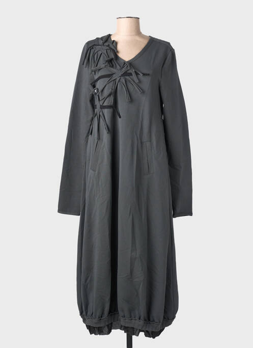 Rochie lungă mâneci lungi mâneci lungi gri KEDZIOREK femme