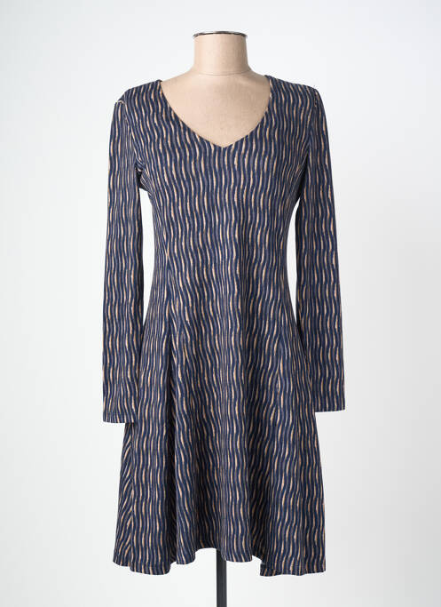 Rochie midi croială evazată mâneci lungi albastru SURKANA femme