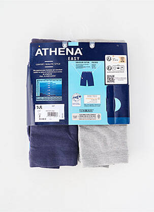 Pijamale scurte elasticitate albastru ATHENA bărbat