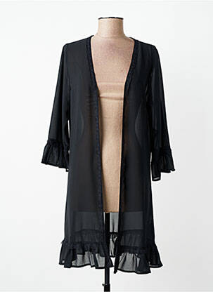 Halat de casă mâneci lungi negru PIEGE femme