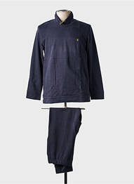 Pijama guler rotund albastru EMINENCE homme