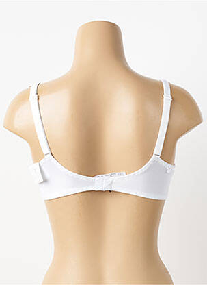 Sutien efect material satinat top sutien modelat alb LOUISA BRACQ femeie