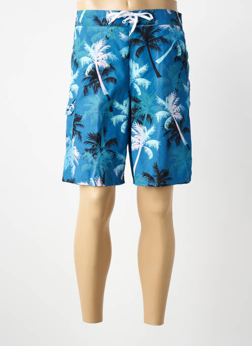 Șort de baie țesătură poplin albastru ATHENA homme