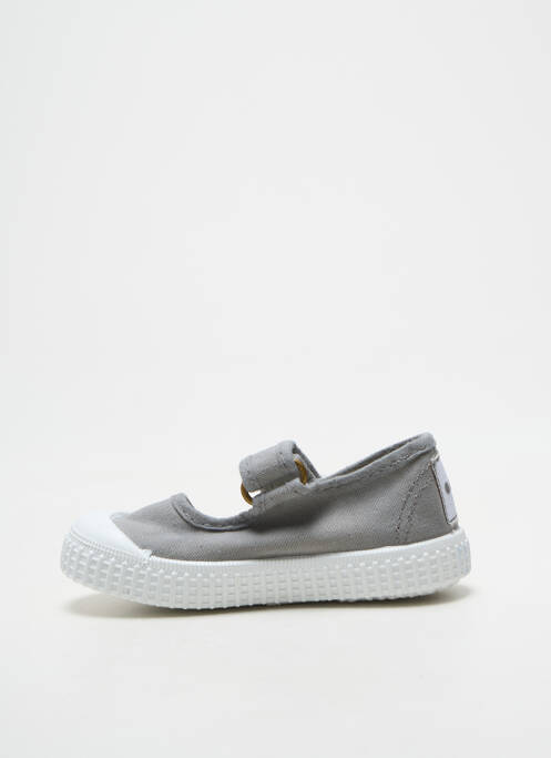 Balerine branț detașabil vârf rotund gri POTOMAC fille