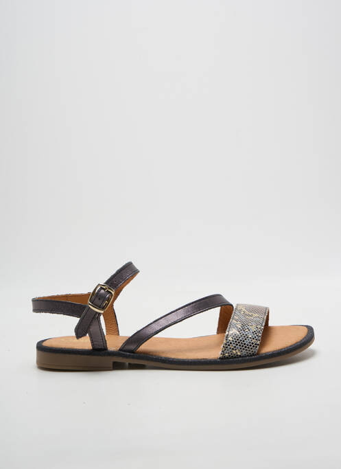 Sandale/pantofi decupați imprimare chiquet gri GBB fille