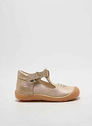 Balerine material neted vârf rotund auriu BOPY fille