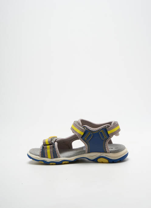 Sandale/pantofi decupați închidere cu arici vârf deschis albastru KICKERS fille