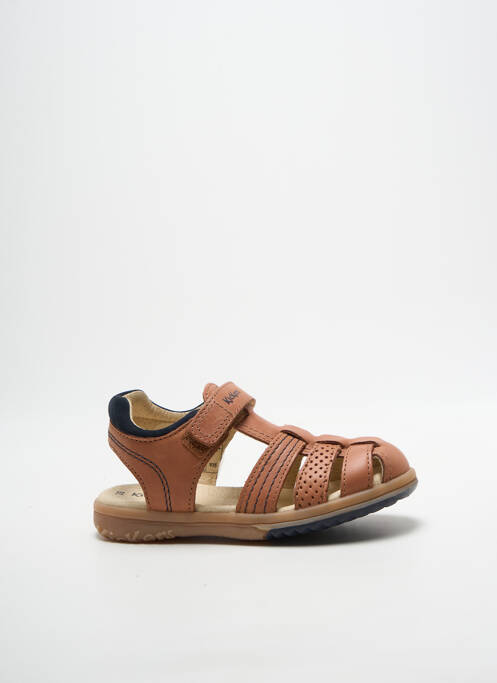 Sandale/pantofi decupați vârf rotund vârf rotund maro KICKERS garcon