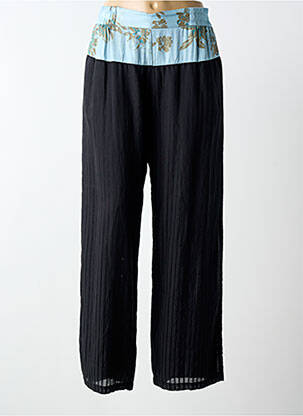 Pantalon drept talie elastică albastru NÜ femme