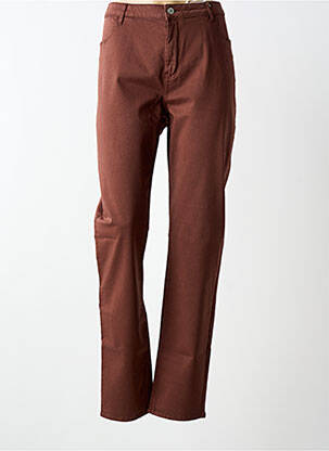 Pantalon slim buzunare maro KANOPE femeie