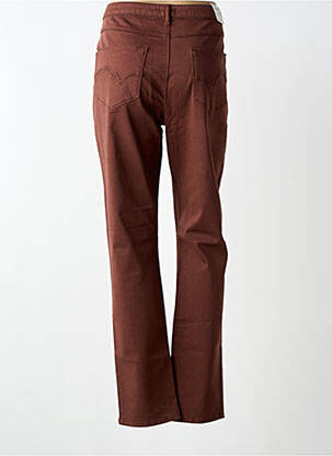 Pantalon slim buzunare maro KANOPE femeie