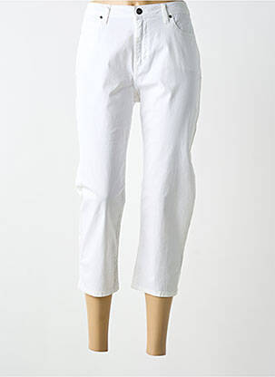 Pantalon trei sferturi buzunare alb MERI & ESCA femme