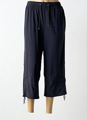 Pantalon trei sferturi croială dreaptă albastru FRED SABATIER femme