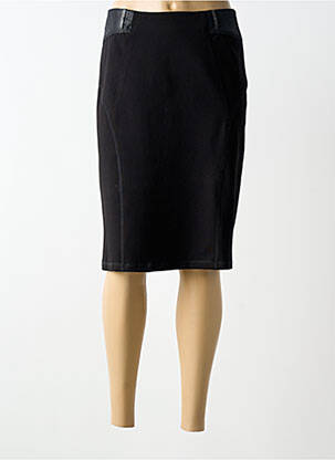 Fustă midi croială dreaptă negru CHRISTINE LAURE femme