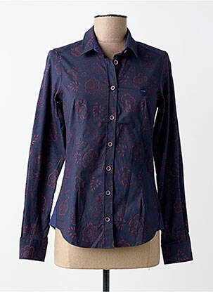 Cămașă croială cambrată mâneci lungi albastru BLACK WELLIS femme