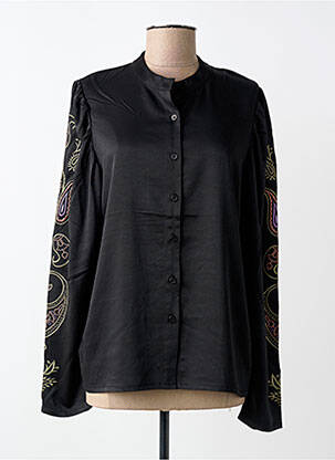 Cămașă croială dreaptă mâneci lungi negru NÜ femme