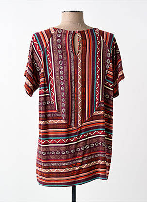 Tricou imprimeu fantezie mâneci scurte violet AGATHE & LOUISE femeie