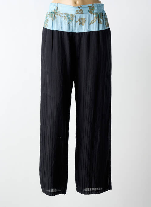 Pantalon drept talie elastică albastru NÜ femme