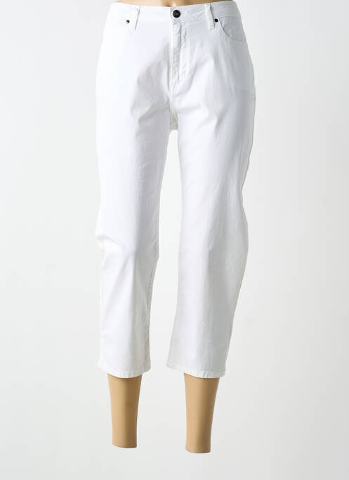 Pantalon trei sferturi buzunare alb MERI & ESCA femme